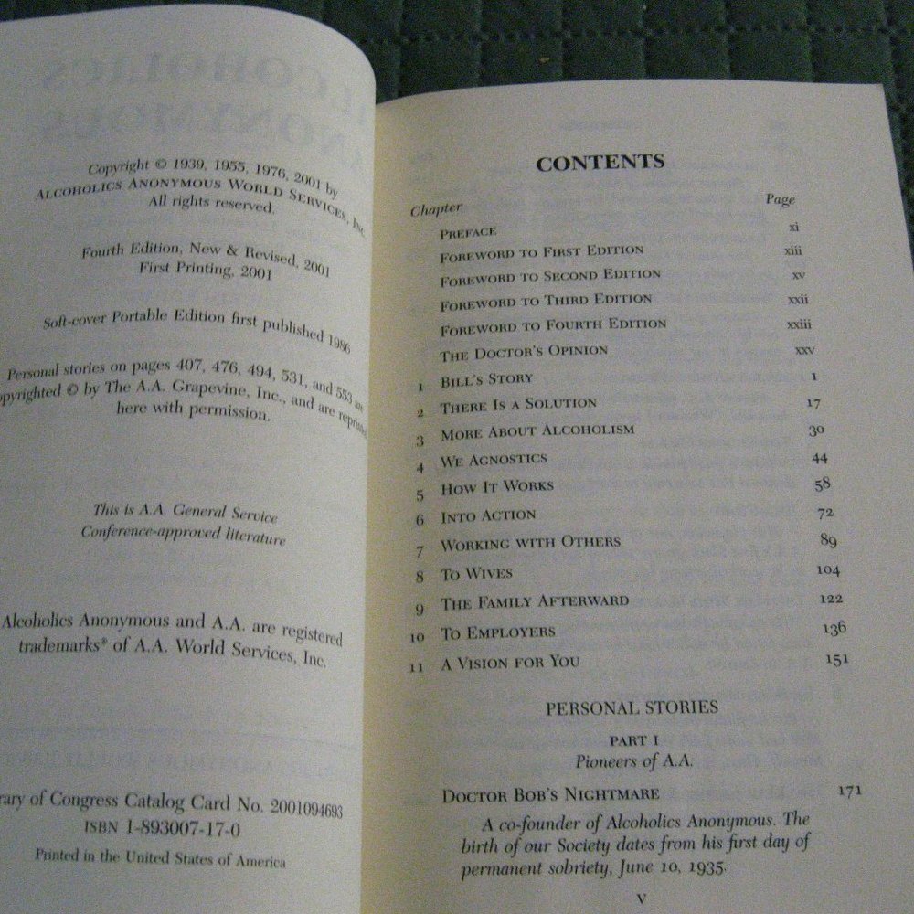 Alcoholics Anonymous 2001 Book View 6